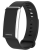 Porodo Trackfit  Screenless Silicone  Fitband  BlackStrap Silver Case - Black