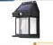 Black Outdoor Solar Motion Sensing Exterior Wall Lamp 1W